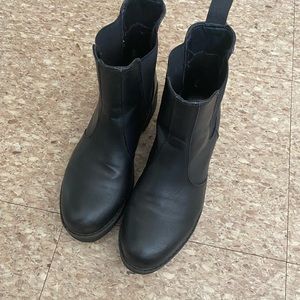 Chunky black boots